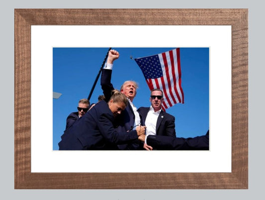 Defiant Trump Framed Print!